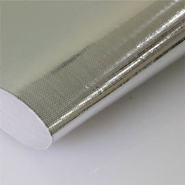 Tissu en verre aluminisé ignifuge, tissu en aluminium AL7628 de fibre de verre de film