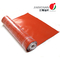 17 oz Tissu en fibre de verre enduit de silicone rouge pour la protection contre le soudage et les couvertures incendie