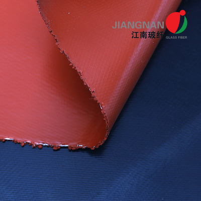 Tissu en fibre de verre enduit de silicone résistant aux températures élevées pour les rideaux de fumée - 260°C