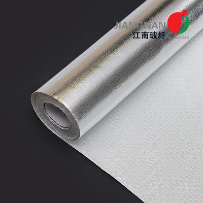 Un tissu latéral 0.6mm de fibre de verre de papier d'aluminium pour la chaleur réfléchie