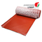 Tissu enduit résistant de fibre de verre en caoutchouc de silicone pour la douille d'isolation de résistance thermique