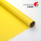 tissu à hautes températures de tissu de rideau en feu de fibre de verre de 0.4mm pour la couleur jaune du feu