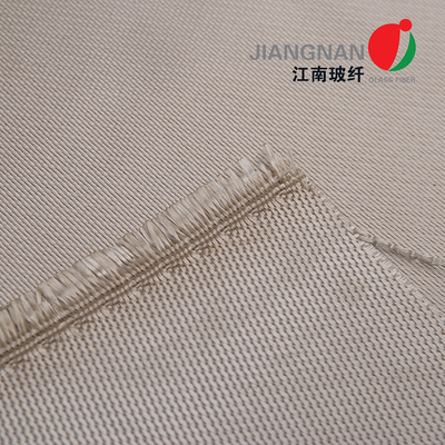 Haut tissu à hautes températures d'armure de satin d'épaisseur du matériel 0.6mm de tissu de fibre de verre de silice
