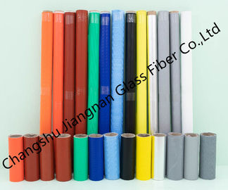 Tissu enduit de fibre de verre en caoutchouc de silicone 3784, tissu d'isolation de fibre de verre