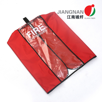 Grande couverture rouge d'extincteur de résistance UV avec la fenêtre