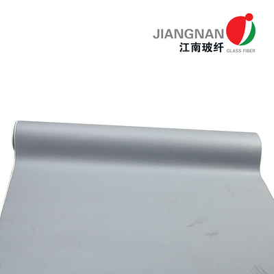 Grey Silicone Fiberglass Cloth Silicone a enduit le tissu de fibre de verre d'une meilleure résistance à l'abrasion