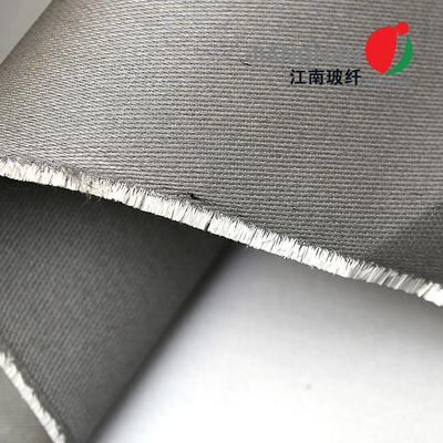 tissu coupe-feu de tissu de soudure de fibre de verre d'épaisseur de 0.7mm avec l'acier inoxydable avec le revêtement d'unité centrale
