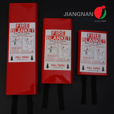 430gsm 1m*1m a enfermé dans une boîte s'éteindre la couverture du feu de tissu de fibre de verre de secours avec AS/NZS3504 a approuvé