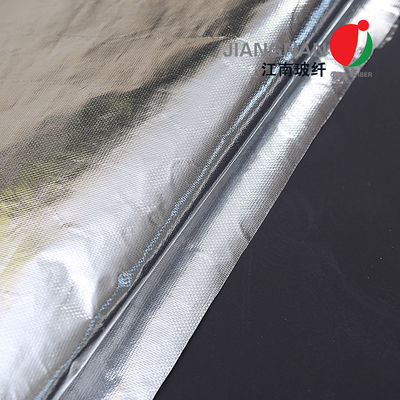 Protection contre l'incendie stratifiée réfléchie de tissu de fibre de verre de papier d'aluminium