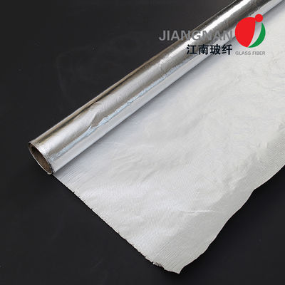 Le tissu enduit en aluminium isolé a stratifié le tissu ignifuge de fibre de verre de petit pain