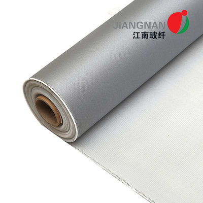 Tissu en caoutchouc de revêtement de fibre de verre de silicone de silicone latéral de 15 onces une pour des vestes d'isolation