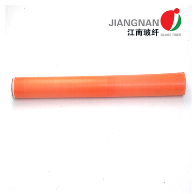 0.25mm 280g E - tissu enduit acrylique orange en verre de fibre de verre de tissu de fibre de verre