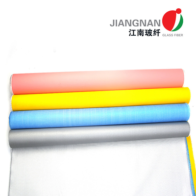 1/3 tissu enduit de silicone de fibre de verre de sergé ignifugent un matériel d'isolation plus frais